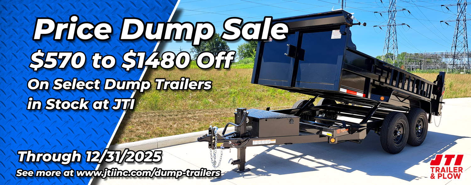 Price Dump Sale Text with Quality Steel 7x12 Dual Cylinder Dump Trailer 12000 lb GVWR