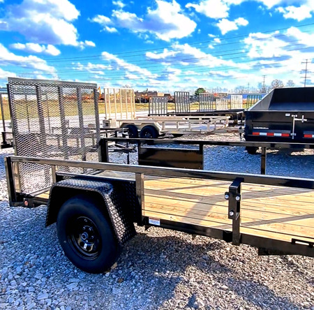 A selection of landscape trailers on our lot