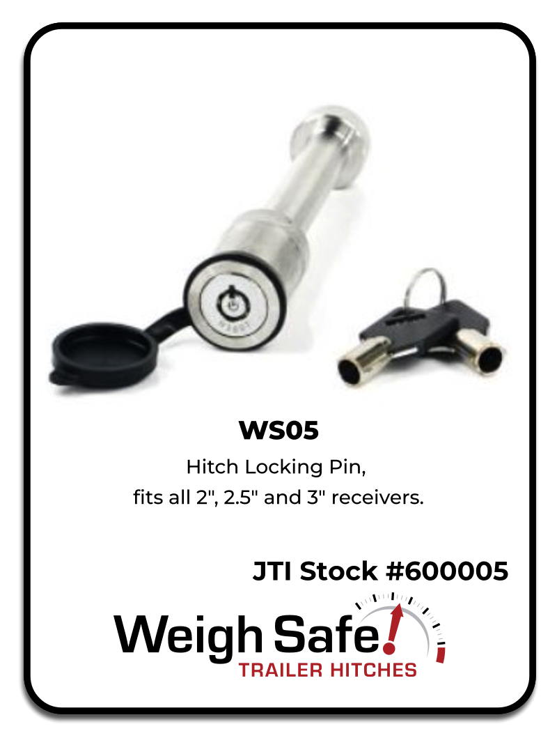 Weigh Safe WS05 Hitch Locking Pin Fits all 2" 2.5" and 3" receivers in Bedford Ohio near Cleveland