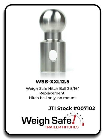 Weigh Safe WSB-XXL12.5 Hitch Ball 2 5/16" Replacement hitch ball for Ball Mount in Oakwood Village,…