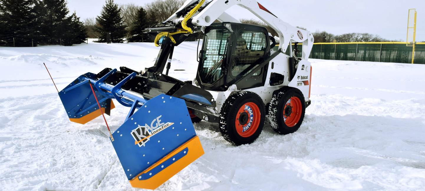 Kage Snowfire Mounted on Bobcat Skidsteer