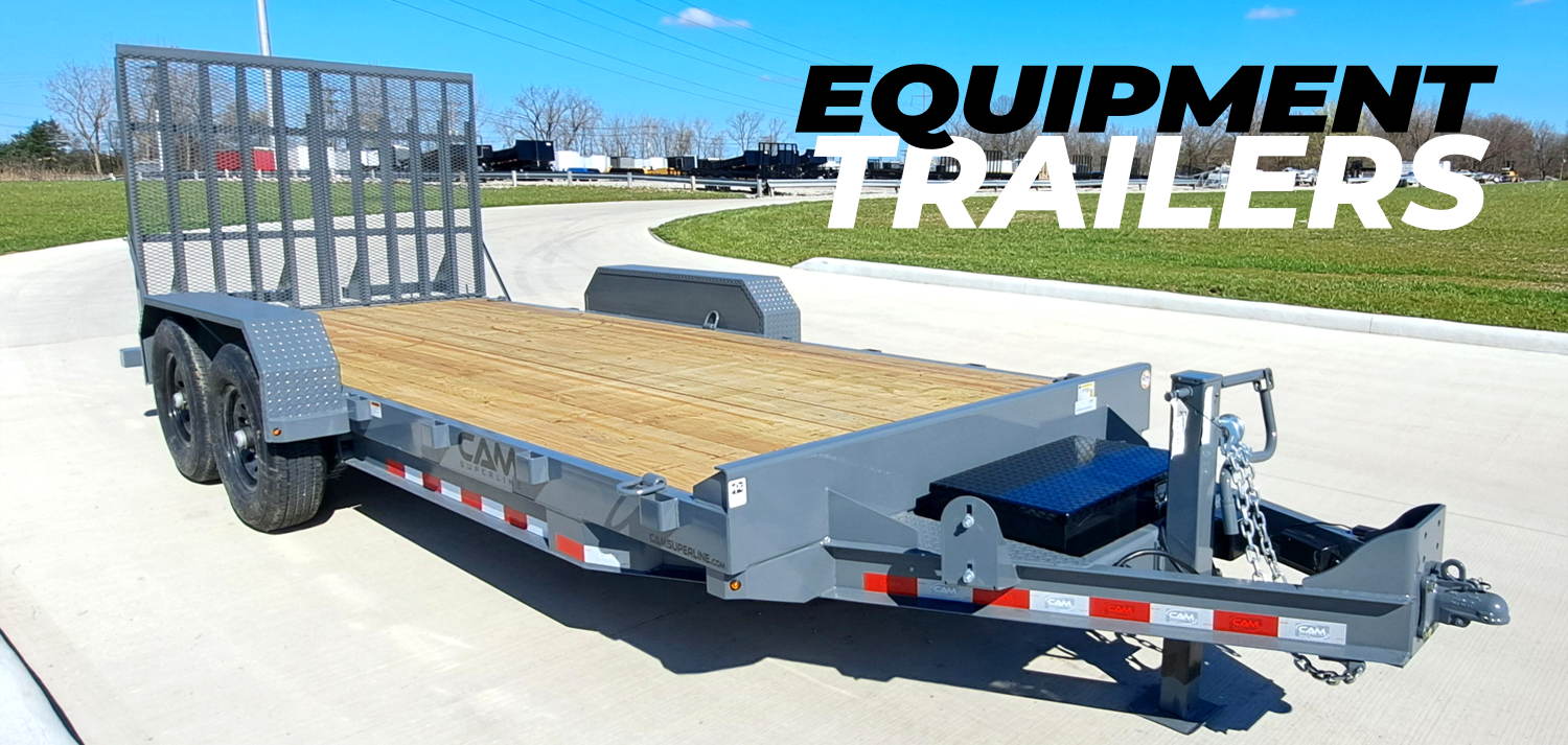 Cam Superline 19 foot grey equipment trailer at JTI Trailers